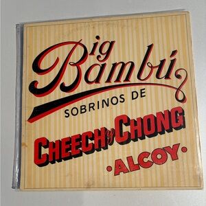 Big Bambu Cheech & Chong Vinyl vintage 1972 record album with rolling paper